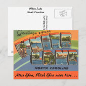 Carte Postale Salutations de White Lake (Devant / Derrière)