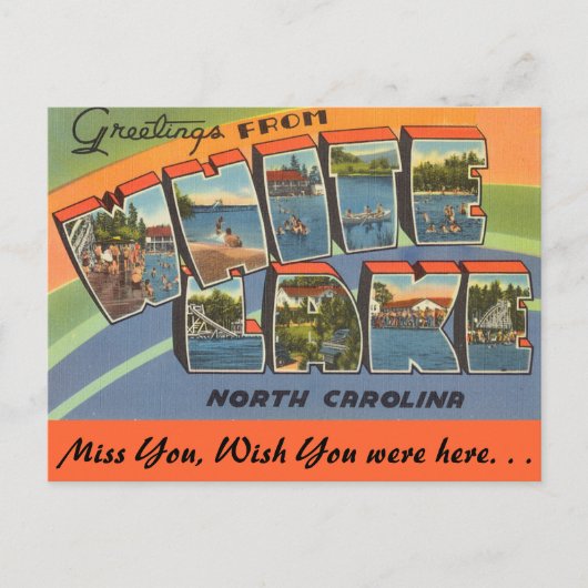 Carte Postale Salutations de White Lake (Devant)