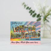 Carte Postale Salutations de White Mountains (Debout devant)