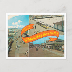 Carte Postale Salutations de Wildwood by the Sea, New Jersey