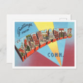 Carte Postale Salutations de Willimantic, Conneticut Travel (Devant / Derrière)