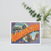 Carte Postale Salutations de Wilmington, Caroline du Nord Voyage (Debout devant)