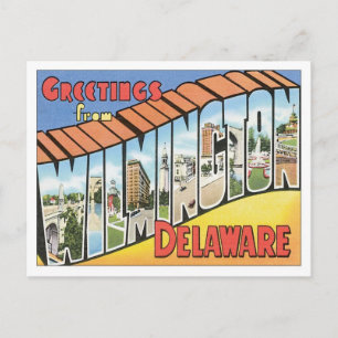 Carte Postale Salutations De Wilmington Delaware