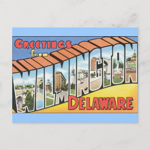 Carte Postale Salutations de Wilmington Delaware