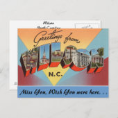 Carte Postale Salutations de Wilson (Devant / Derrière)