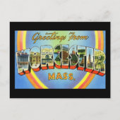 Carte Postale Salutations de Worcester Massachusetts (Devant)
