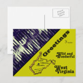 Carte Postale Salutations de WW West Virginia (Devant / Derrière)