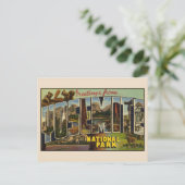 Carte Postale Salutations de Yosemite Grande Lettre Vintage (Debout devant)
