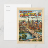Carte Postale Salutations de Youngstown OH (Devant / Derrière)