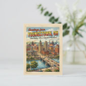 Carte Postale Salutations de Youngstown OH (Debout devant)