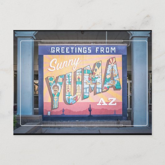 Carte Postale Salutations de Yuma, Arizona (Devant)