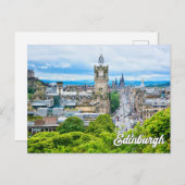 Carte Postale Salutations D'Édimbourg, Ecosse, Royaume-Uni (Devant / Derrière)