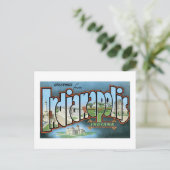 Carte Postale Salutations depuis Indianapolis, Indiana ! (Debout devant)