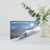 Carte Postale Salutations depuis les pentes de Park City (Debout devant)