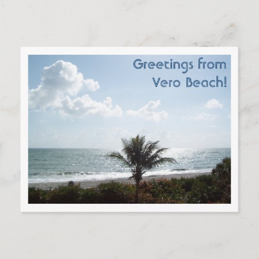 Carte Postale Salutations depuis Vero Beach ! (Devant)