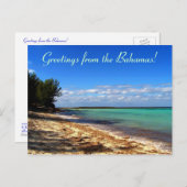 Carte Postale Salutations des Bahamas ! (Devant / Derrière)