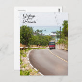 Carte Postale Salutations des Bermudes (Devant / Derrière)