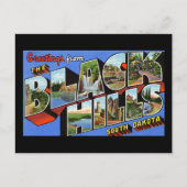 Carte Postale Salutations des Black Hills Dakota du Sud (Devant)