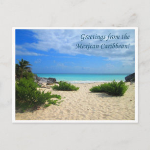Carte Postale Salutations des Caraïbes mexicaines !