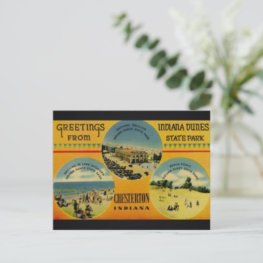 Carte Postale Salutations des dunes ! (Debout devant)