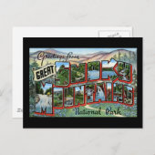 Carte Postale Salutations des Great Smokey Mountains (Devant / Derrière)