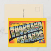 Carte Postale Salutations des Mille-Îles (Devant / Derrière)