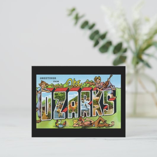 Carte Postale Salutations des Ozarks (Debout devant)