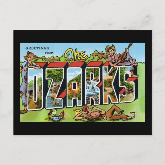 Carte Postale Salutations des Ozarks (Devant)