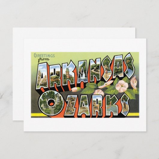 Carte Postale Salutations des Ozarks ! (Devant / Derrière)