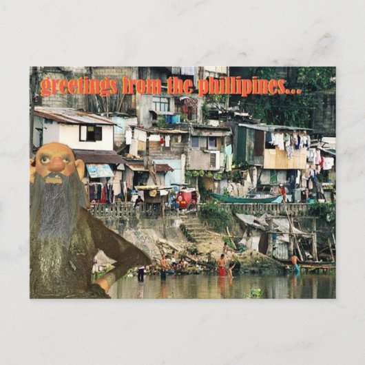 Carte Postale salutations des Philippines (Devant)