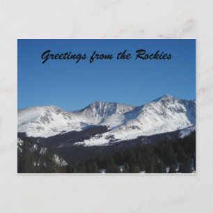 Carte Postale Salutations des Rocheuses