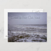 Carte Postale Salutations des Seashores d'Oak Island (Devant / Derrière)