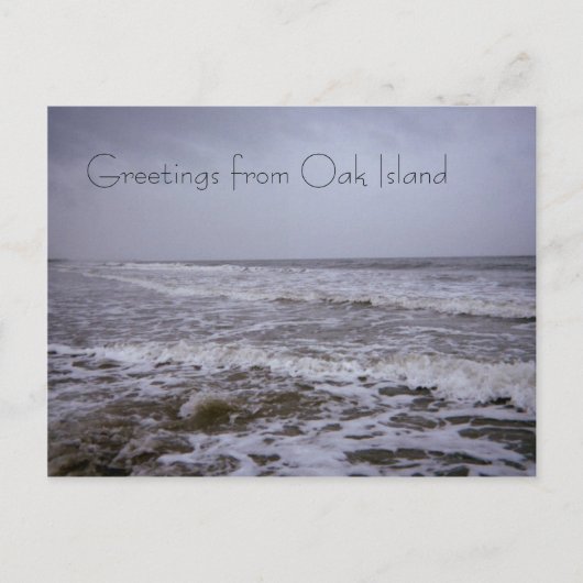 Carte Postale Salutations des Seashores d'Oak Island (Devant)