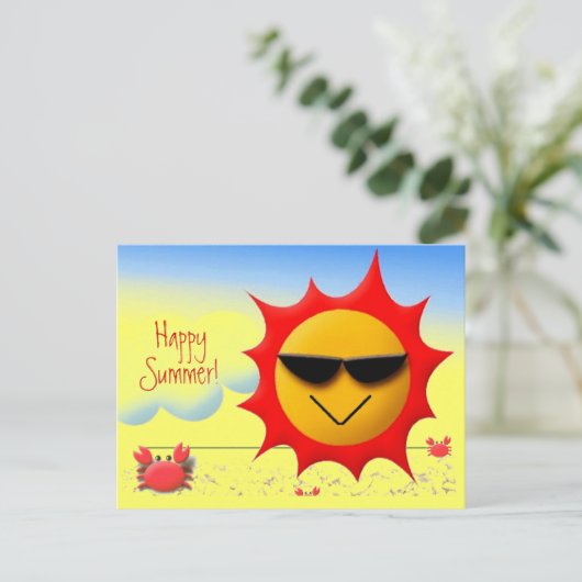 Carte Postale Salutations d'été (Debout devant)