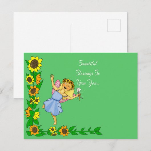 Carte Postale Salutations d'été Pagan (Devant / Derrière)