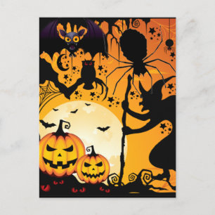 Carte Postale Salutations d'Halloween_