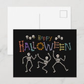 Carte Postale Salutations d'Halloween (Devant / Derrière)