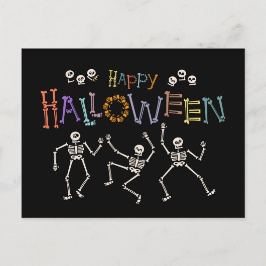 Carte Postale Salutations d'Halloween (Devant)