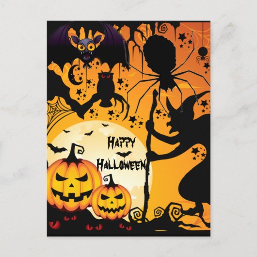 Carte Postale Salutations d'Halloween_ (Devant)