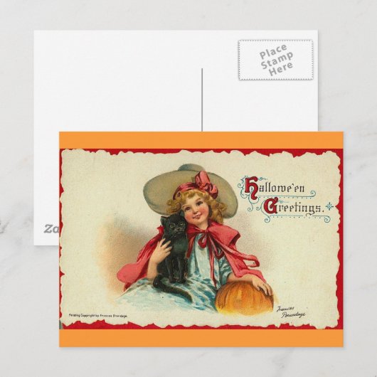 Carte Postale Salutations d'Halloween 2 (Devant / Derrière)