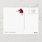 Carte Postale Salutations d'Halloween d'un diable "Happy Hellowe (Dos)