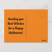 Carte Postale Salutations d'Halloween vintage (Dos)