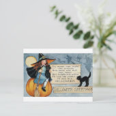 Carte Postale Salutations d'Halloween vintage (Debout devant)