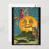 Carte Postale Salutations d'Halloween vintage (Devant / Derrière)