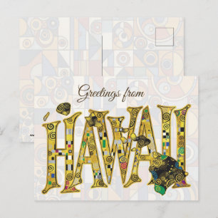 Carte Postale Salutations d'Hawaï