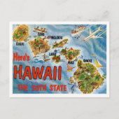 Carte Postale Salutations d'Hawaii (Devant)