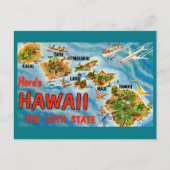 Carte Postale Salutations d'Hawaii (Devant)