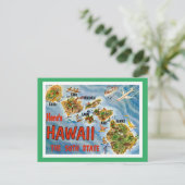 Carte Postale Salutations d'Hawaii (Debout devant)