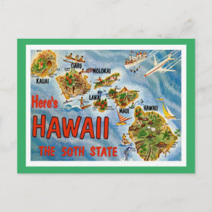 Carte Postale Salutations d'Hawaii