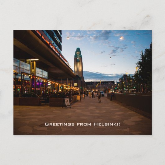 Carte Postale Salutations d'Helsinki (Devant)